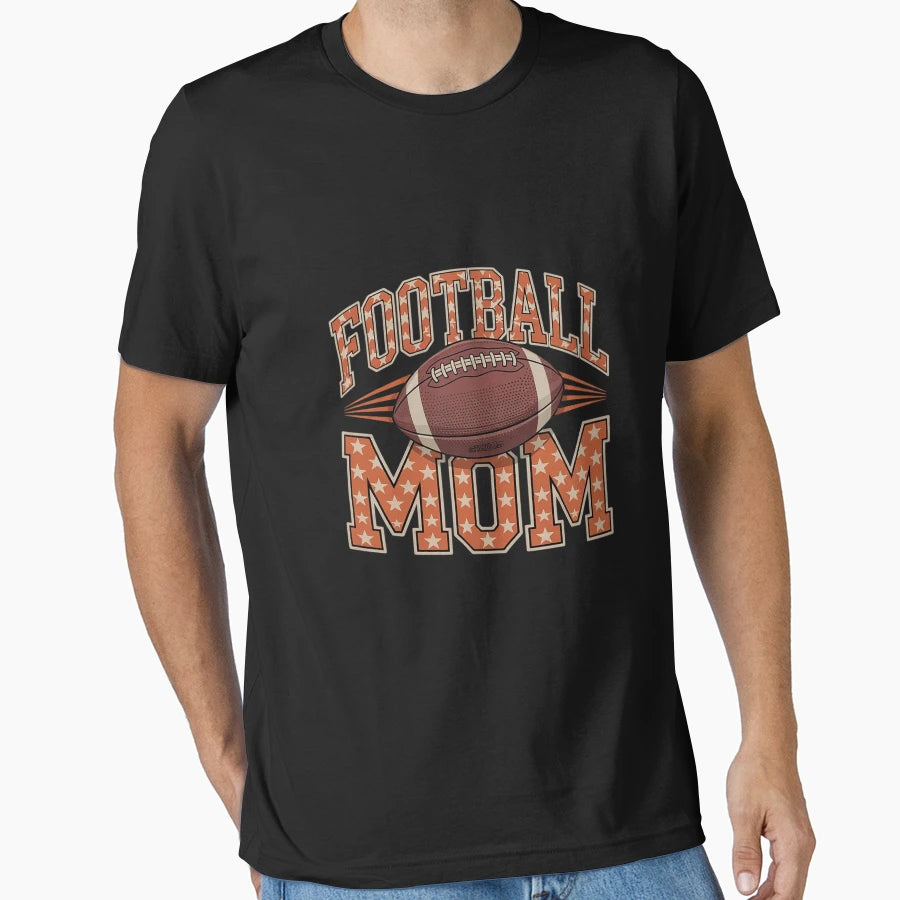 Football Mom Coquette Bow Touchdown T-Shirt - Custom Art Print Men Women - T-Shirt, Sweatshirt, Hoodie