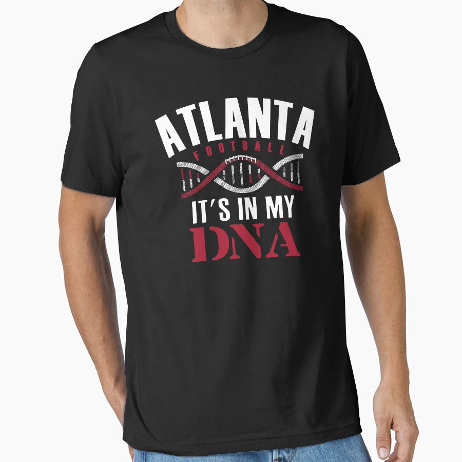 Atlanta Pro Football Dna T-Shirt - Novelty Apparel for Adults - T-Shirt, Sweatshirt, Hoodie