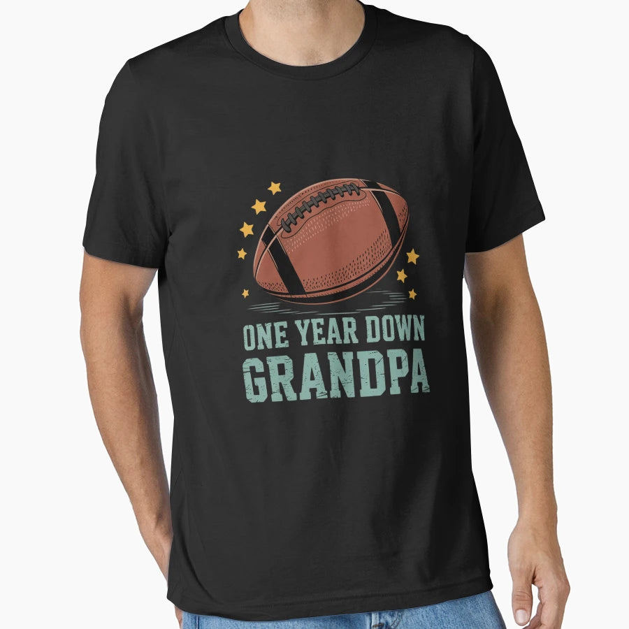 Grandpa 1 Year Old Football 1St Year T-Shirt - Streetwear Style for Adults - T-Shirt, Sweatshirt, Hoodie