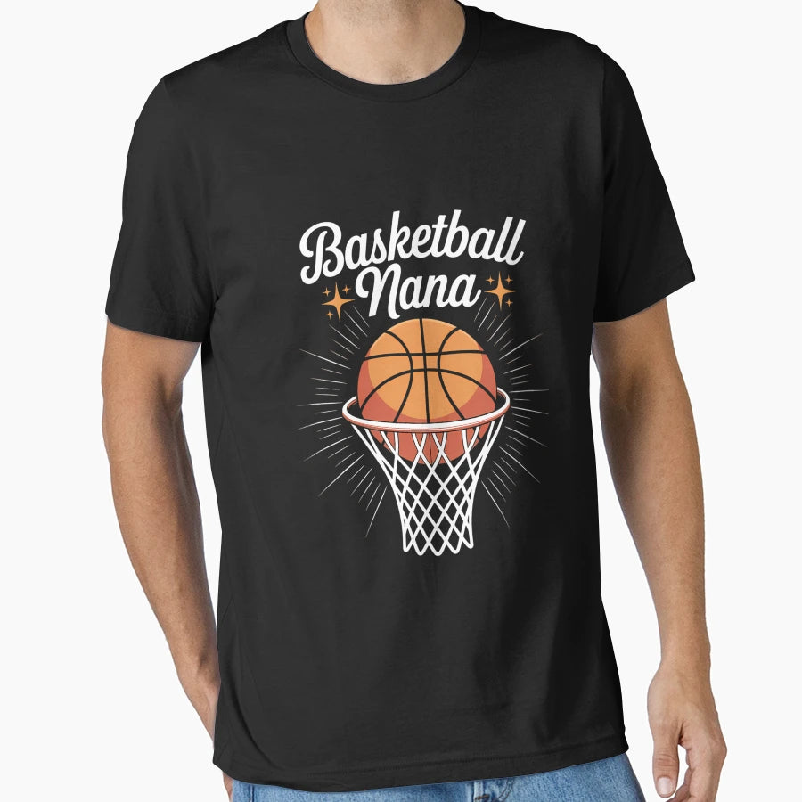 Basketball Grandma Nana Basketball Hoop T-Shirt - Graphic Print for Adults - T-Shirt, Sweatshirt, Hoodie