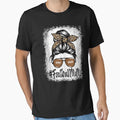 Bleached Football Mom Life Leopard And T-Shirt - Novelty Apparel Men Women - T-Shirt, Sweatshirt, Hoodie