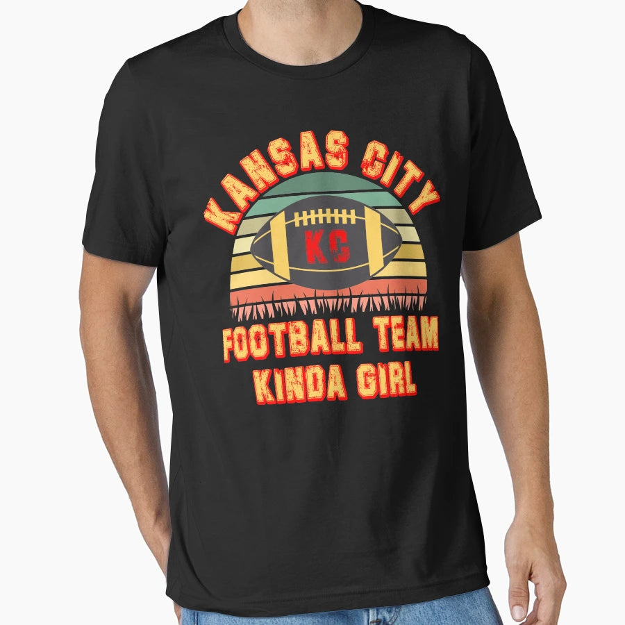 Kansas City Football Kinda Jersey T-Shirt - Graphic Print for Adults - T-Shirt, Sweatshirt, Hoodie