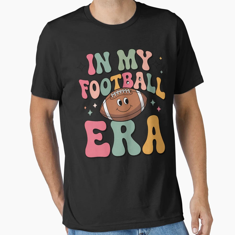 My Football Mom Era Funny Halloween T-Shirt - Minimalist Print for Adults - T-Shirt, Sweatshirt, Hoodie