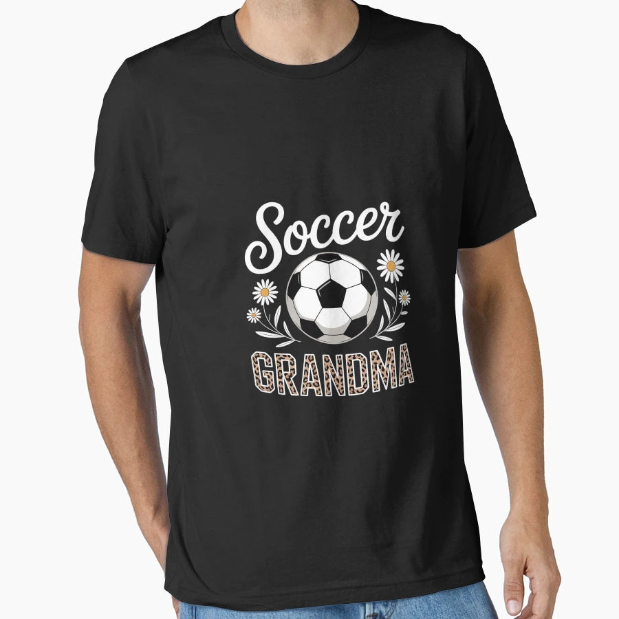 Soccer Grandma Leopard Pattern Grandma T-Shirt - Trendy Graphic Men Women - T-Shirt, Sweatshirt, Hoodie