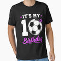 10 Years Old 10Th Birthday Gift Soccer T-Shirt - Trendy Graphic Unisex - T-Shirt, Sweatshirt, Hoodie