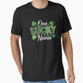One Lucky Nana Shamrock Nana St T-Shirt - Custom Art Print Men Women - T-Shirt, Sweatshirt, Hoodie