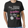 I Am Not Just Her Grandma Volleyball Fan T-Shirt - Graphic Print Unisex - T-Shirt, Sweatshirt, Hoodie