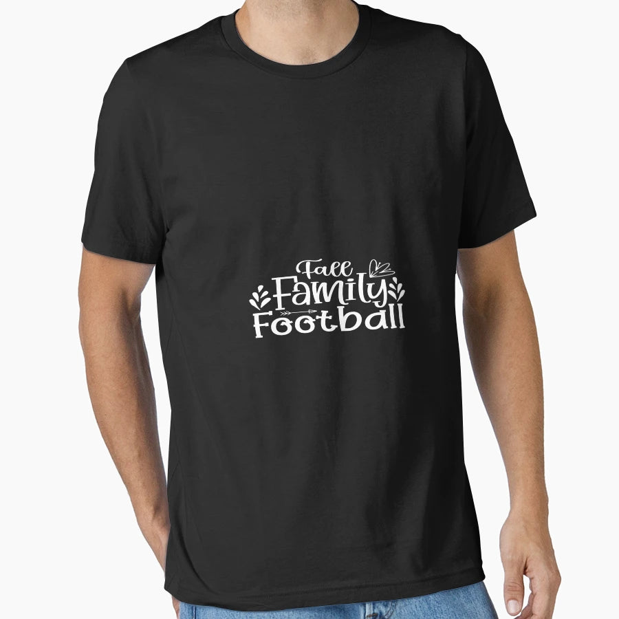 Fall Family Football T-Shirt - Casual Everyday Wear for Adults - T-Shirt, Sweatshirt, Hoodie