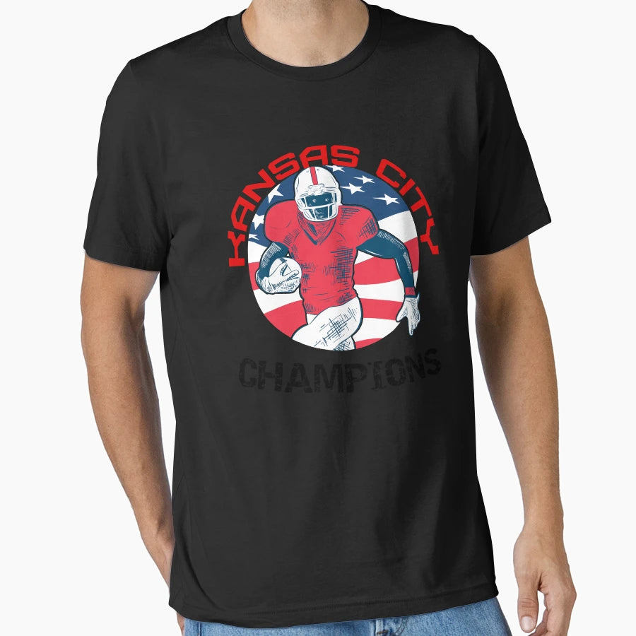 Kansas City Champions Football T-Shirt - Streetwear Style Men Women - T-Shirt, Sweatshirt, Hoodie