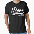 Mens Papa Est 2018 New Papa T-Shirt - Graphic Print for Adults - T-Shirt, Sweatshirt, Hoodie