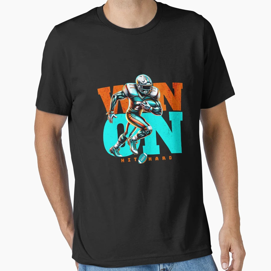 Football Player American Football T-Shirt - Casual Everyday Wear Men Women - T-Shirt, Sweatshirt, Hoodie