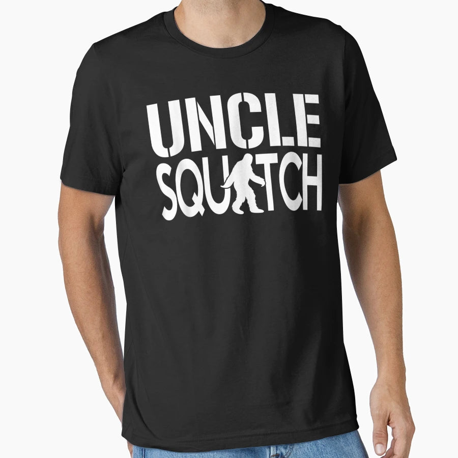 Uncle Squatch Gifts Uncle Bigfoot T-Shirt - Custom Art Print for Adults - T-Shirt, Sweatshirt, Hoodie