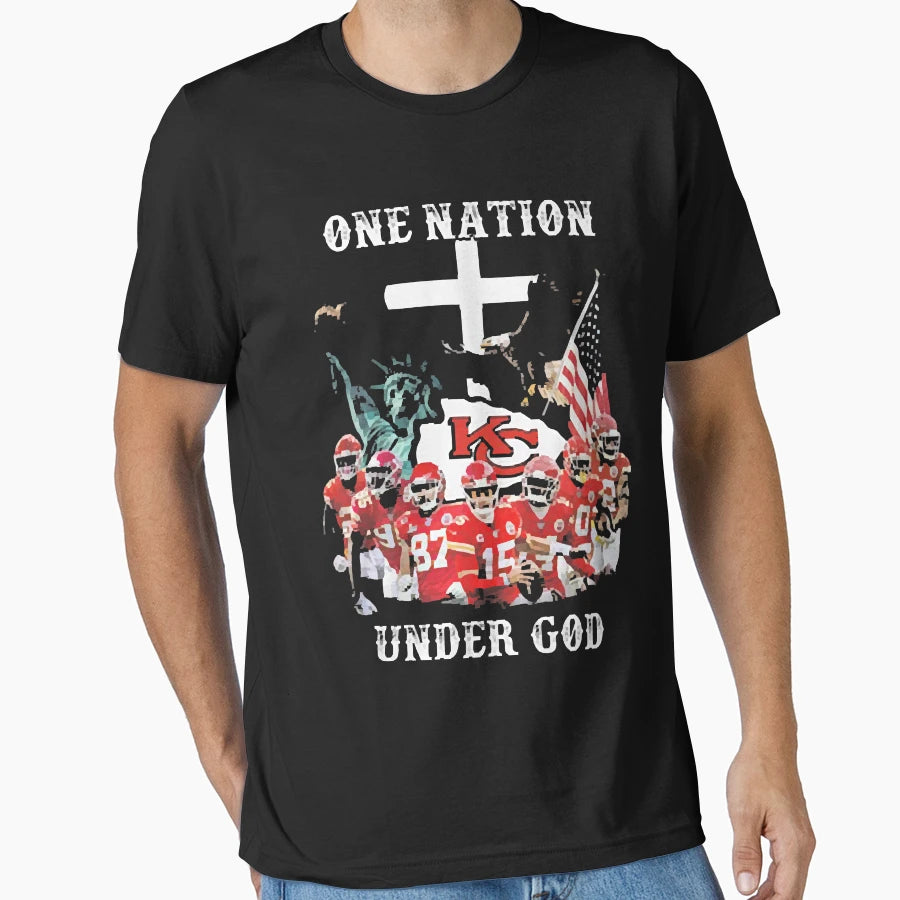 Kc One Nation Under God T-Shirt - Streetwear Style Unisex - T-Shirt, Sweatshirt, Hoodie