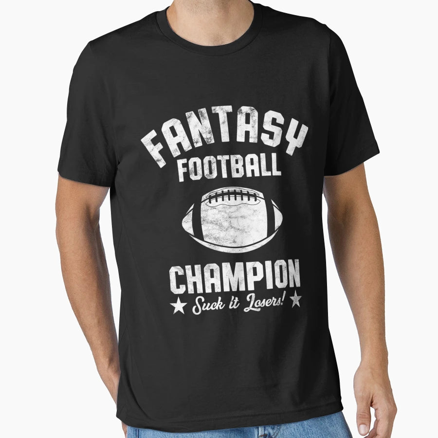 Fantasy Football Champion Funny Draft T-Shirt - Graphic Print for Adults - T-Shirt, Sweatshirt, Hoodie