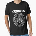 Hey Ho Lets Go Gunners White Logo T-Shirt - Novelty Apparel for Adults - T-Shirt, Sweatshirt, Hoodie