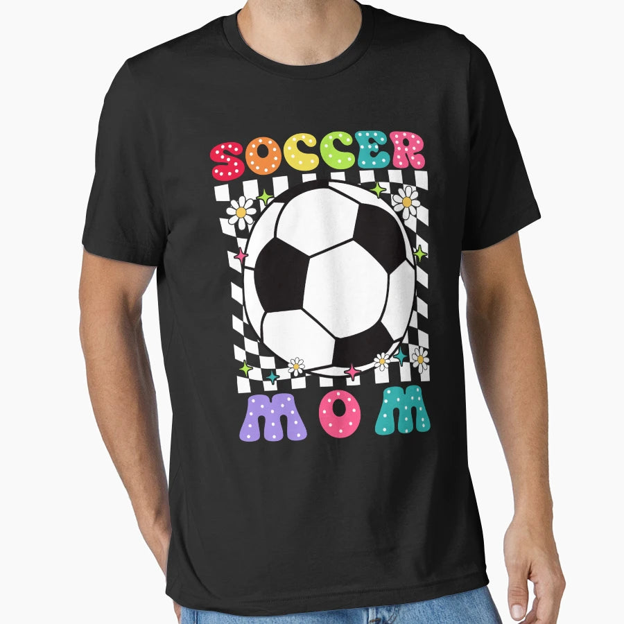 Soccer Mom Checkerboard T-Shirt - Trendy Graphic for Adults - T-Shirt, Sweatshirt, Hoodie