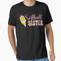 Softball Sister Ice Cream T-Shirt - Casual Everyday Wear for Adults - T-Shirt, Sweatshirt, Hoodie