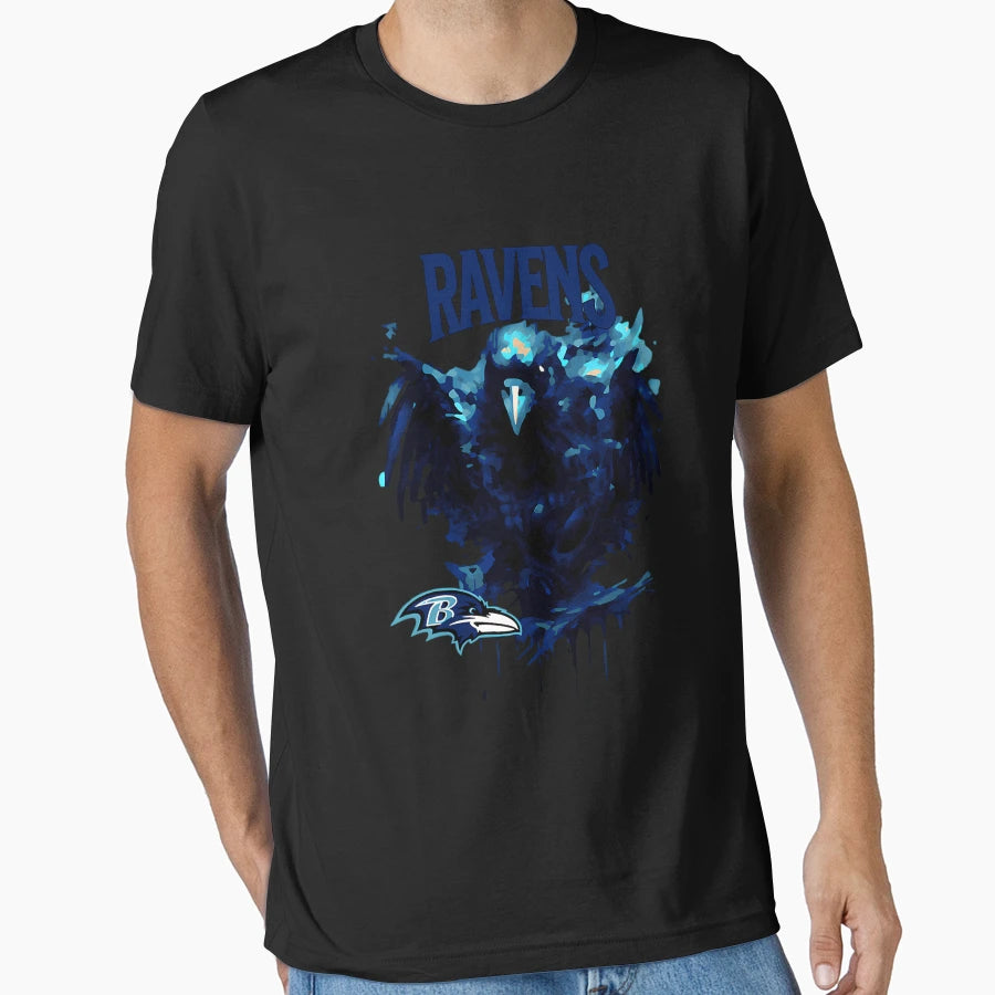 Ravens Logo T-Shirt - Graphic Print Unisex - T-Shirt, Sweatshirt, Hoodie