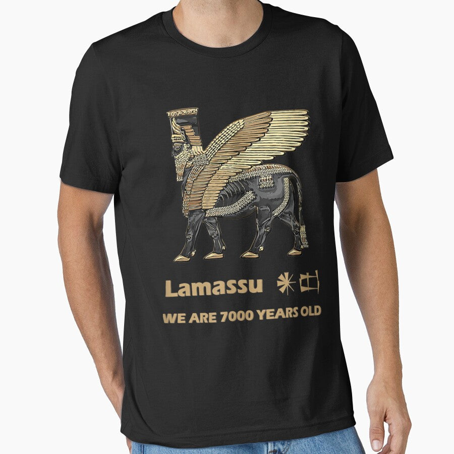 Lamassu Mesopotamia Landmarks Iraq Ancient by - Adult & Kids T-Shirts, Sweatshirts & Hoodies apparel design preview 1