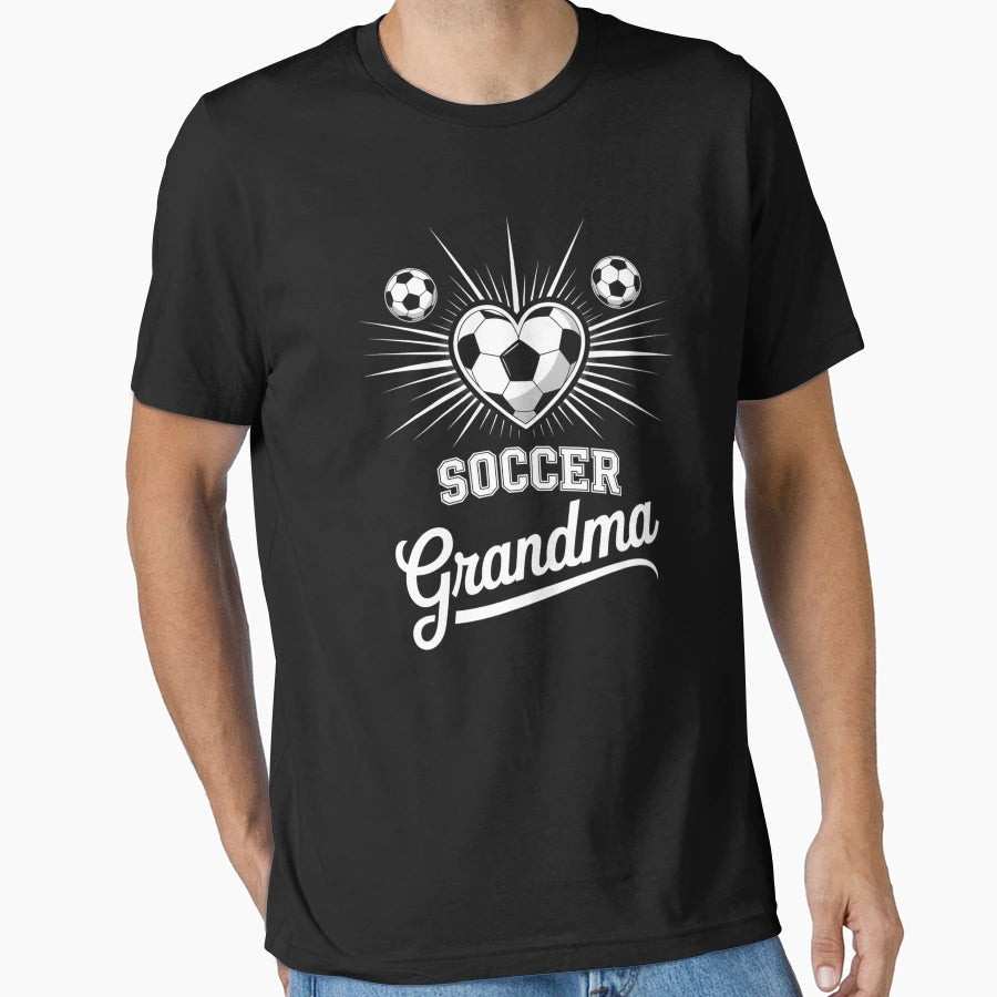 Soccer Grandma Heart And Soccer T-Shirt - Casual Everyday Wear Men Women - T-Shirt, Sweatshirt, Hoodie