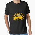 Kansas City Football Kc Skyline Missouri T-Shirt - Trendy Graphic Unisex - T-Shirt, Sweatshirt, Hoodie