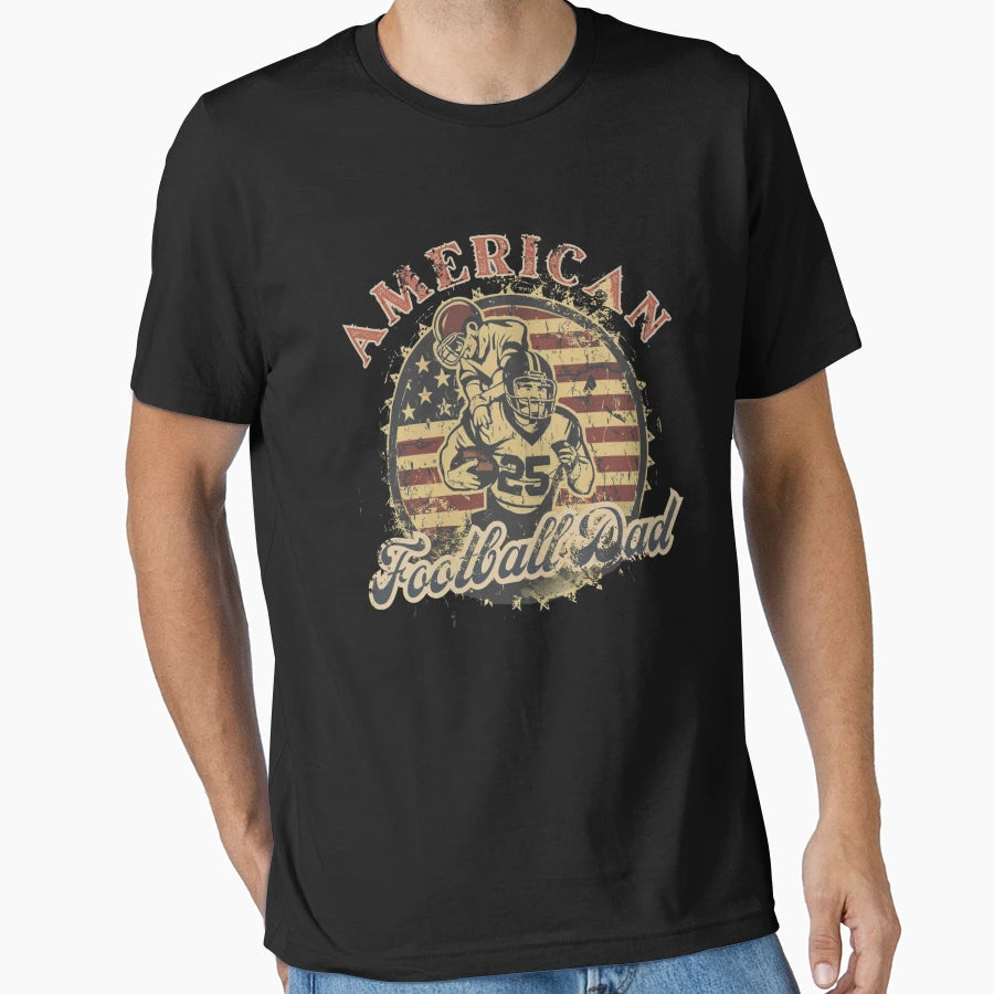 American Football Dad T-Shirt - Casual Everyday Wear for Adults - T-Shirt, Sweatshirt, Hoodie