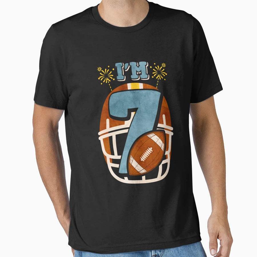 American Football Birthday 7 T-Shirt - Novelty Apparel Men Women - T-Shirt, Sweatshirt, Hoodie