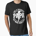 Papa Like Grandpa Fathers Day Rocker T-Shirt - Trendy Graphic for Adults - T-Shirt, Sweatshirt, Hoodie