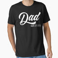Fathers Day Dad Est 2020 First Time T-Shirt - Custom Art Print Men Women - T-Shirt, Sweatshirt, Hoodie