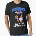 Touchdown Or Tutu Auntie Loves You T-Shirt - Minimalist Print Unisex - T-Shirt, Sweatshirt, Hoodie
