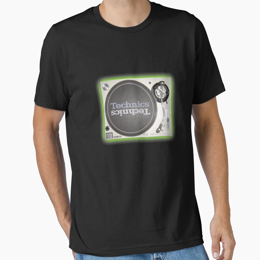 Technics 1200 Glow by ChrisPfeiffer - Adult & Kids T-Shirts, Sweatshirts & Hoodies apparel design preview 1