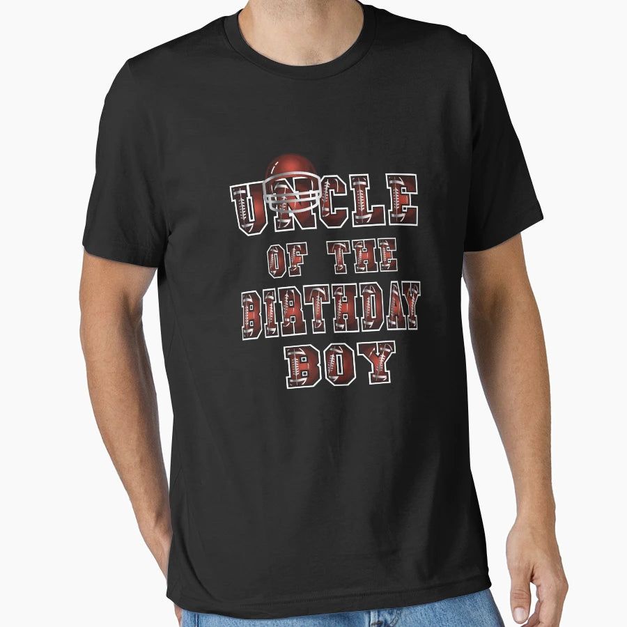 Uncle Birthday American Football Party T-Shirt - Trendy Graphic Men Women - T-Shirt, Sweatshirt, Hoodie