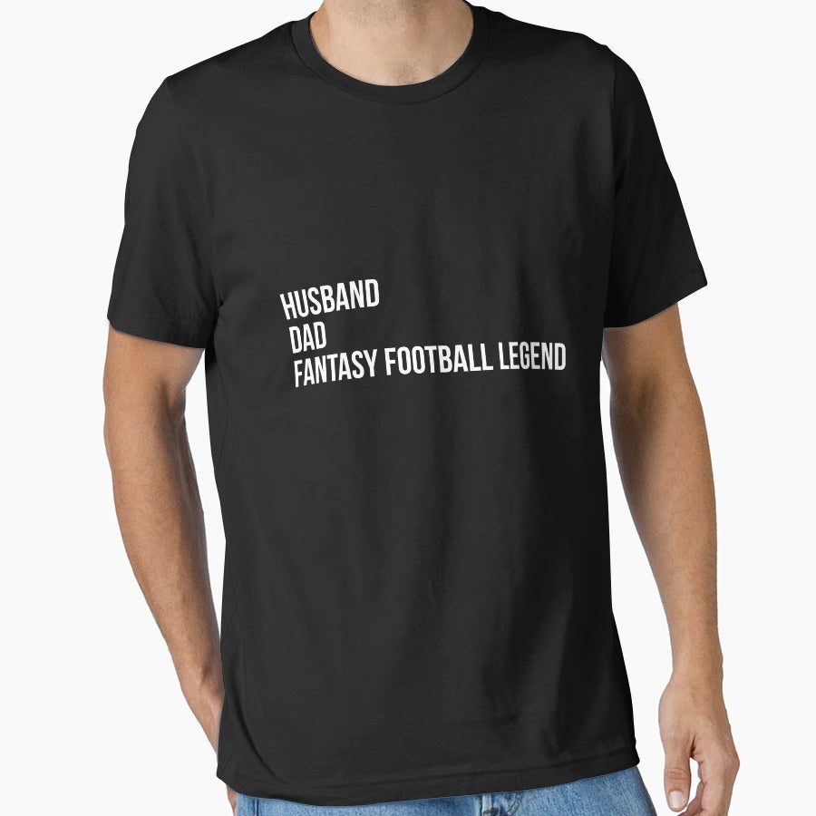 Husband Dad Fantasy Football Legend T-Shirt - Aesthetic Graphic Unisex - T-Shirt, Sweatshirt, Hoodie