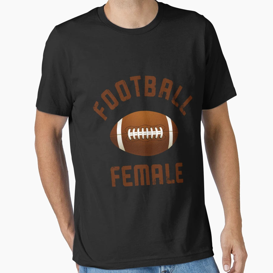 Football Female 3 T-Shirt - Custom Art Print for Adults - T-Shirt, Sweatshirt, Hoodie