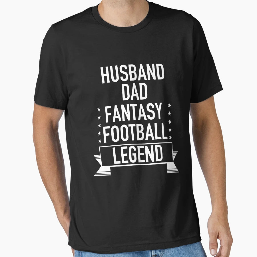 Husband Dad Fantasy Football Legend T-Shirt - Novelty Apparel for Adults - T-Shirt, Sweatshirt, Hoodie