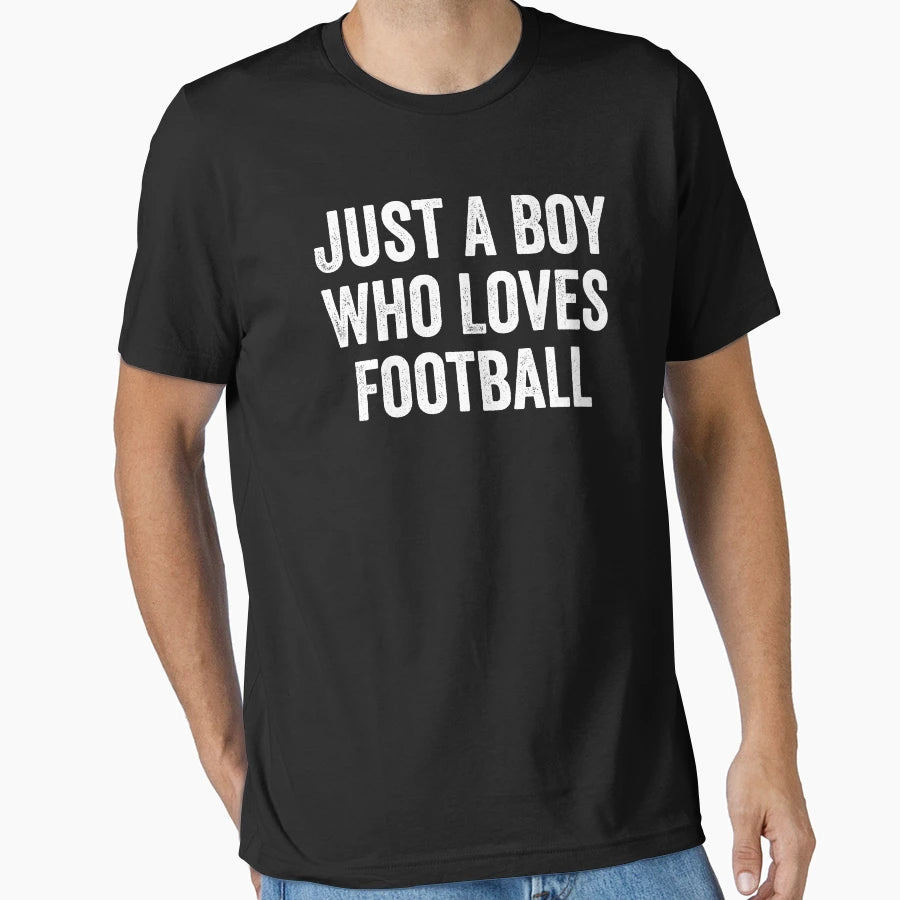 Just Who Loves Football Player T-Shirt - Trendy Graphic Unisex - T-Shirt, Sweatshirt, Hoodie