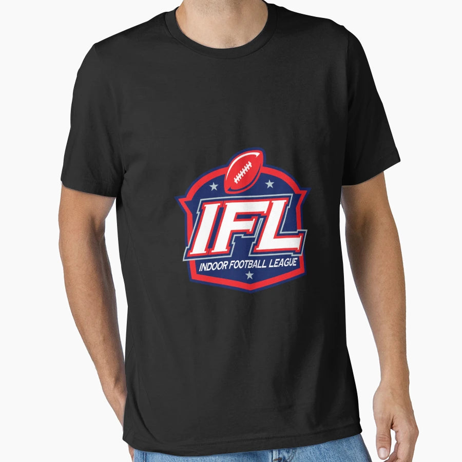 Indoor Football League Long Logo T-Shirt - Minimalist Print for Adults - T-Shirt, Sweatshirt, Hoodie