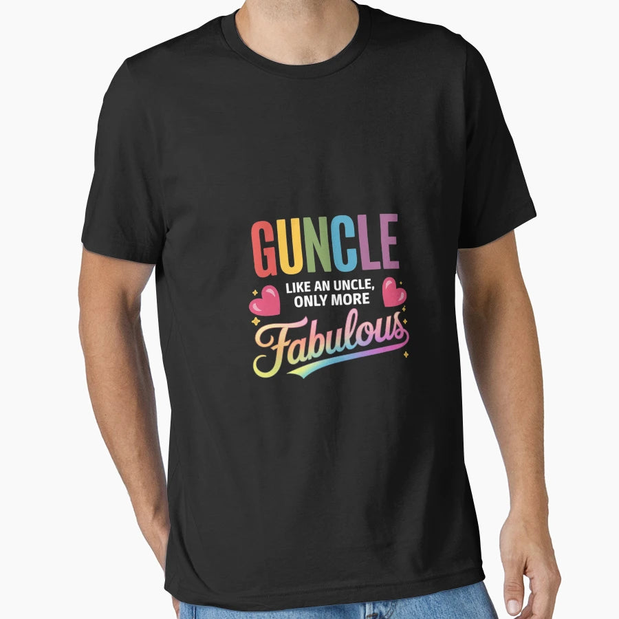 Guncle Like Uncle Only More T-Shirt - Fun Novelty Design for Adults - T-Shirt, Sweatshirt, Hoodie
