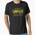 Best Uncle Galaxy Funny Uncle Gift T-Shirt - Minimalist Print Unisex - T-Shirt, Sweatshirt, Hoodie