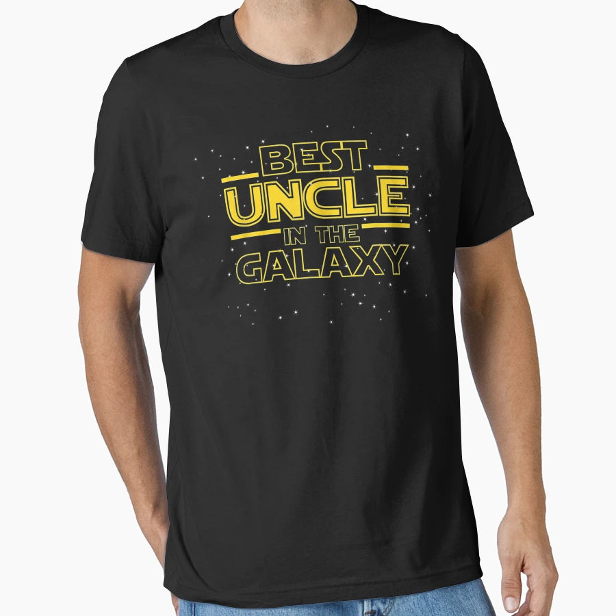 Best Uncle Galaxy Funny Uncle Gift T-Shirt - Minimalist Print Unisex - T-Shirt, Sweatshirt, Hoodie