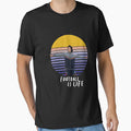 Football Is Life Sunset T-Shirt - Custom Art Print for Adults - T-Shirt, Sweatshirt, Hoodie