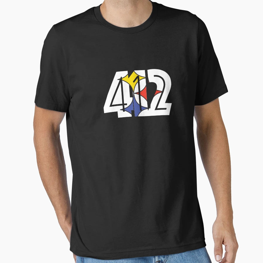 412 Pittsburgh Football T-Shirt - Fun Novelty Design Unisex - T-Shirt, Sweatshirt, Hoodie