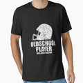 Oldschool Player Will Never Retire T-Shirt - Aesthetic Graphic Unisex - T-Shirt, Sweatshirt, Hoodie
