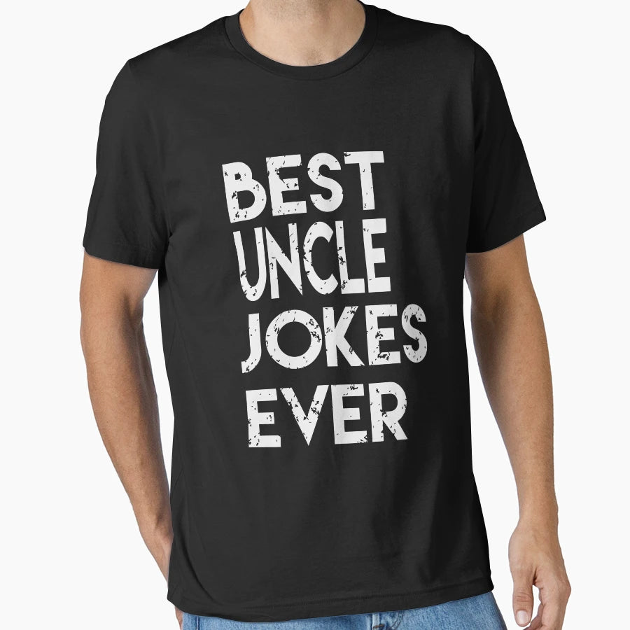 Best Uncle Jokes Ever Creative Uncle T-Shirt - Graphic Print for Adults - T-Shirt, Sweatshirt, Hoodie
