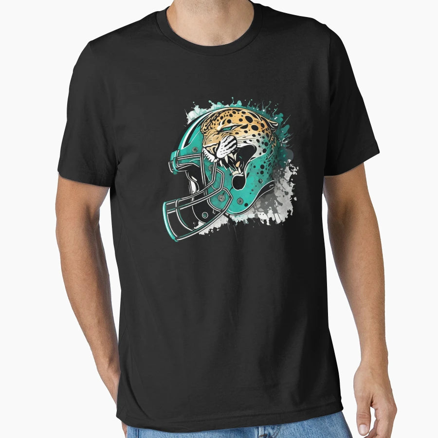 Jacksonville Jaguars Helmet T-Shirt - Minimalist Print Men Women - T-Shirt, Sweatshirt, Hoodie