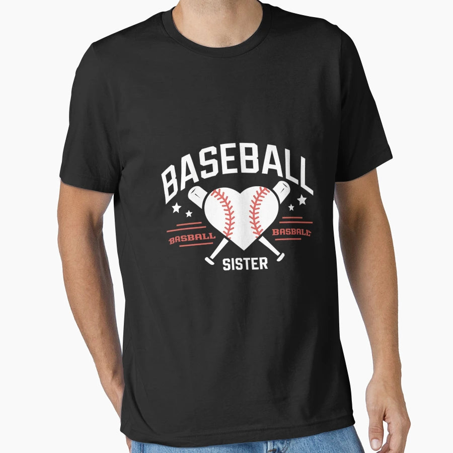 Sister Baseball Sister T-Shirt - Novelty Apparel Men Women - T-Shirt, Sweatshirt, Hoodie