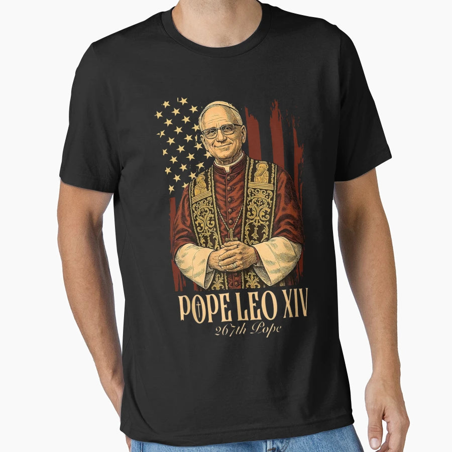 Robert Francis Prevost New Pope Leo T-Shirt - Fun Novelty Design Men Women - T-Shirt, Sweatshirt, Hoodie