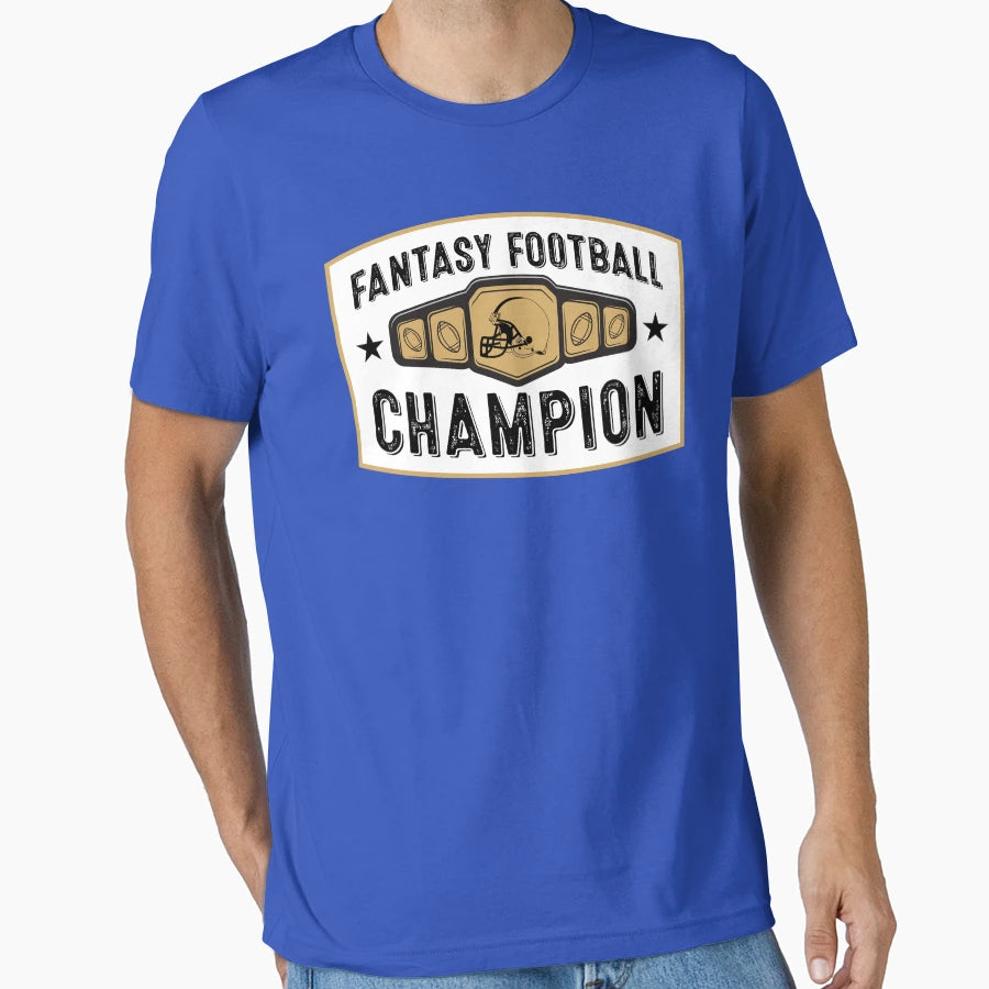 Fantasy Football Champion T-Shirt - Novelty Apparel for Adults - T-Shirt, Sweatshirt, Hoodie