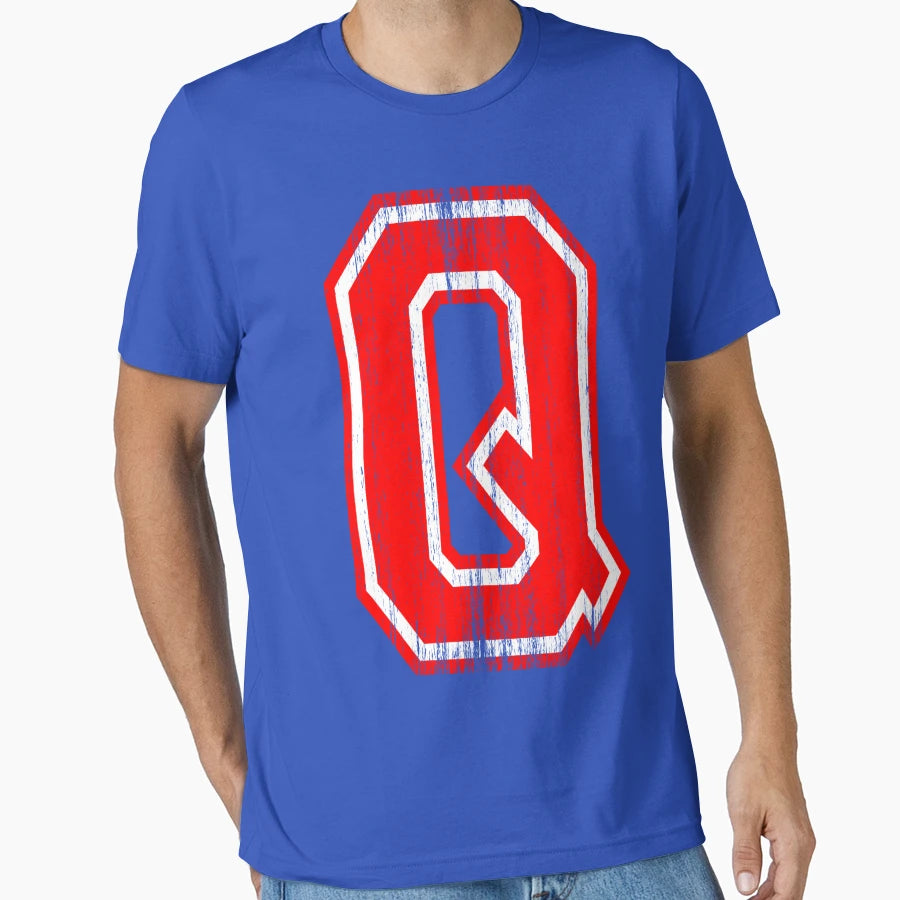 Big Red Letter Q T-Shirt - Unique Graphic for Adults - T-Shirt, Sweatshirt, Hoodie