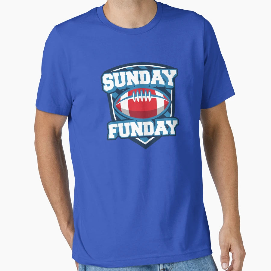Sunday Funday Sports Day T-Shirt - Fun Novelty Design Men Women - T-Shirt, Sweatshirt, Hoodie